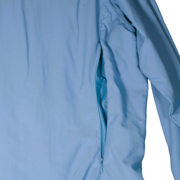 REI Performance Blouse Womens XL Blue Vented Pockets Fishing Camping Hike UPF 30 - Picture 6 of 11